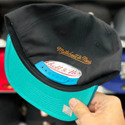 Boston Celtics '50th Anniversary' Black/Turquoise Mitchell & Ness Snapback - Product Image