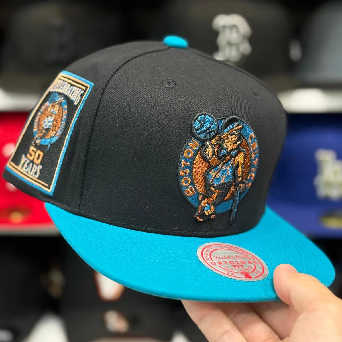 Turquoise Mitchell & Ness Snapback - Product Image
