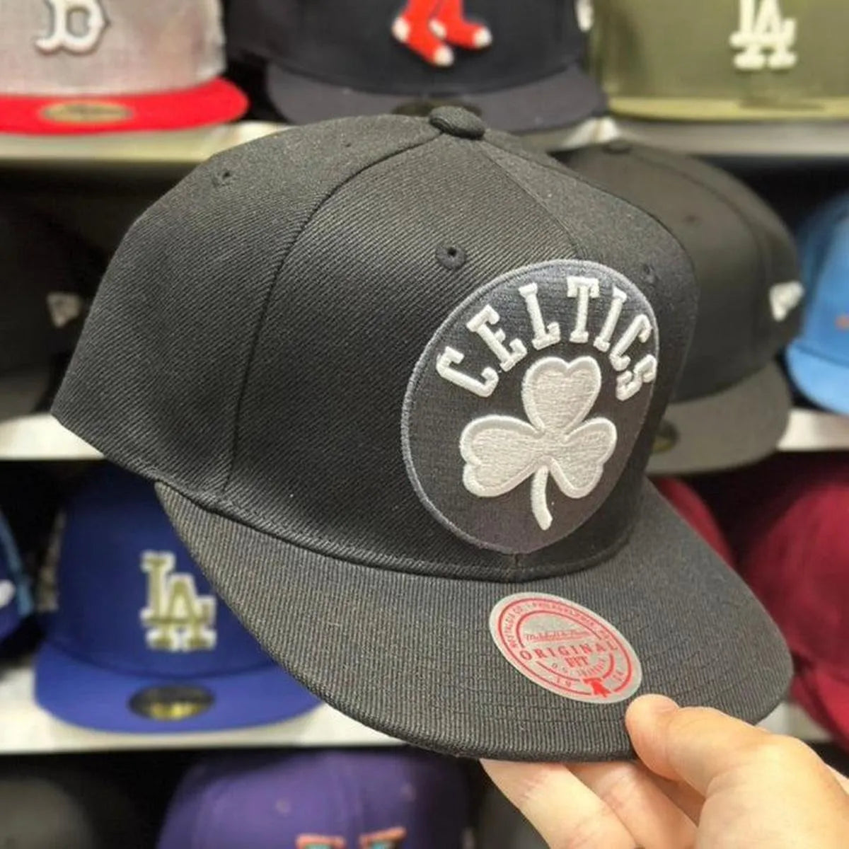 White Mitchell & Ness Snapback - Product Image