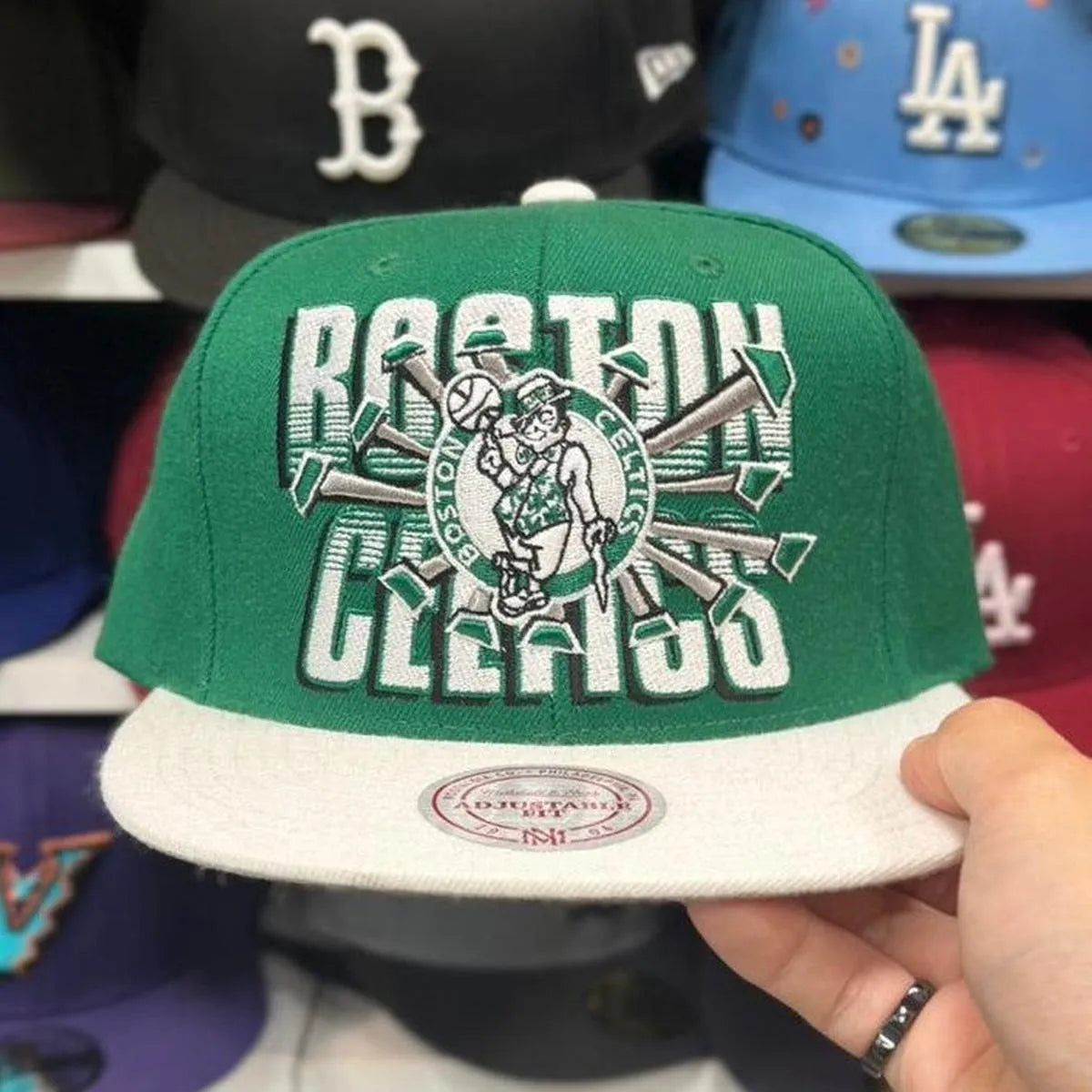 White Mitchell & Ness Snapback - Product Image