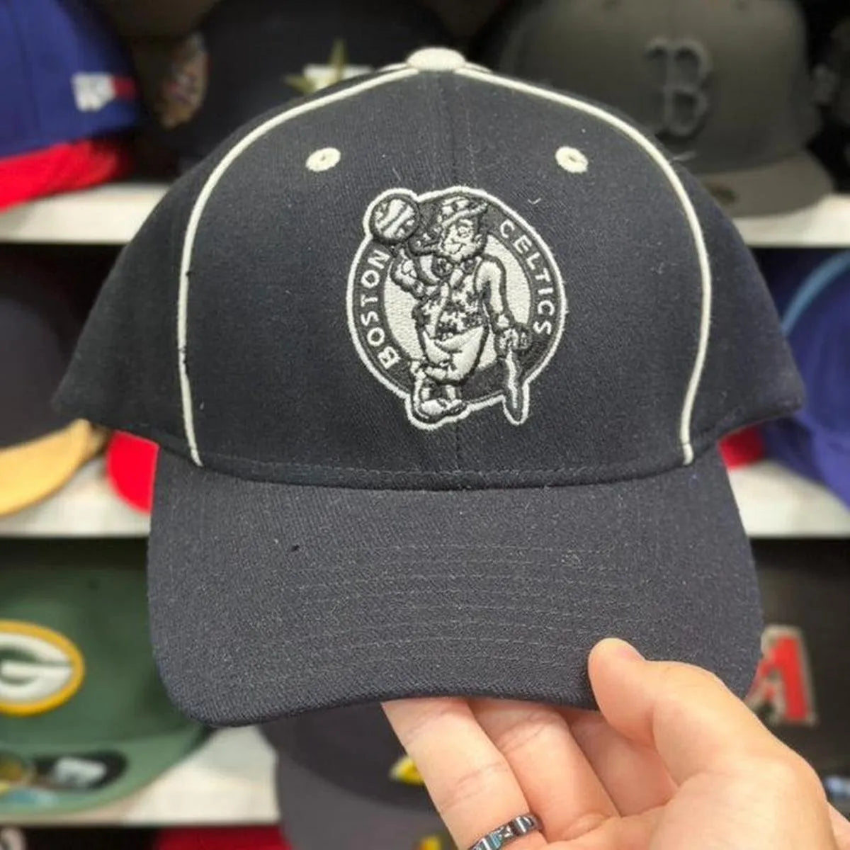 Boston Celtics Reebok Vintage Ball Cap | Black - Product Image