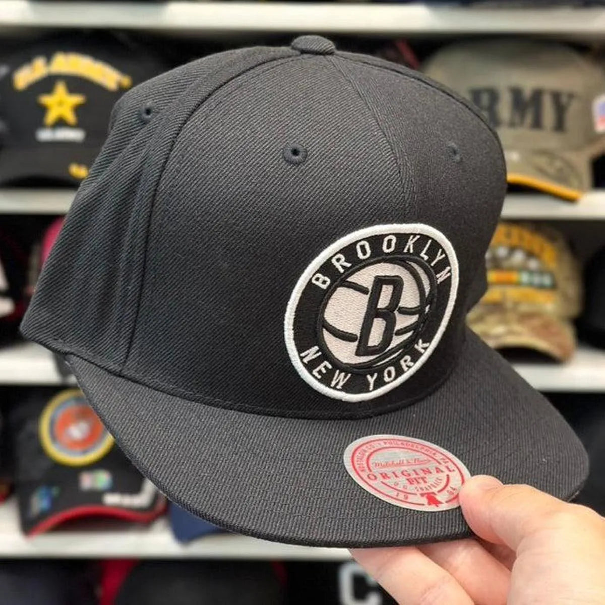 White Mitchell & Ness Snapback - Product Image