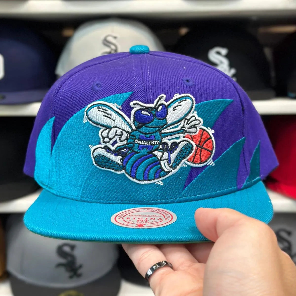 Purple Vintage Mitchell & Ness Snapback - Product Image
