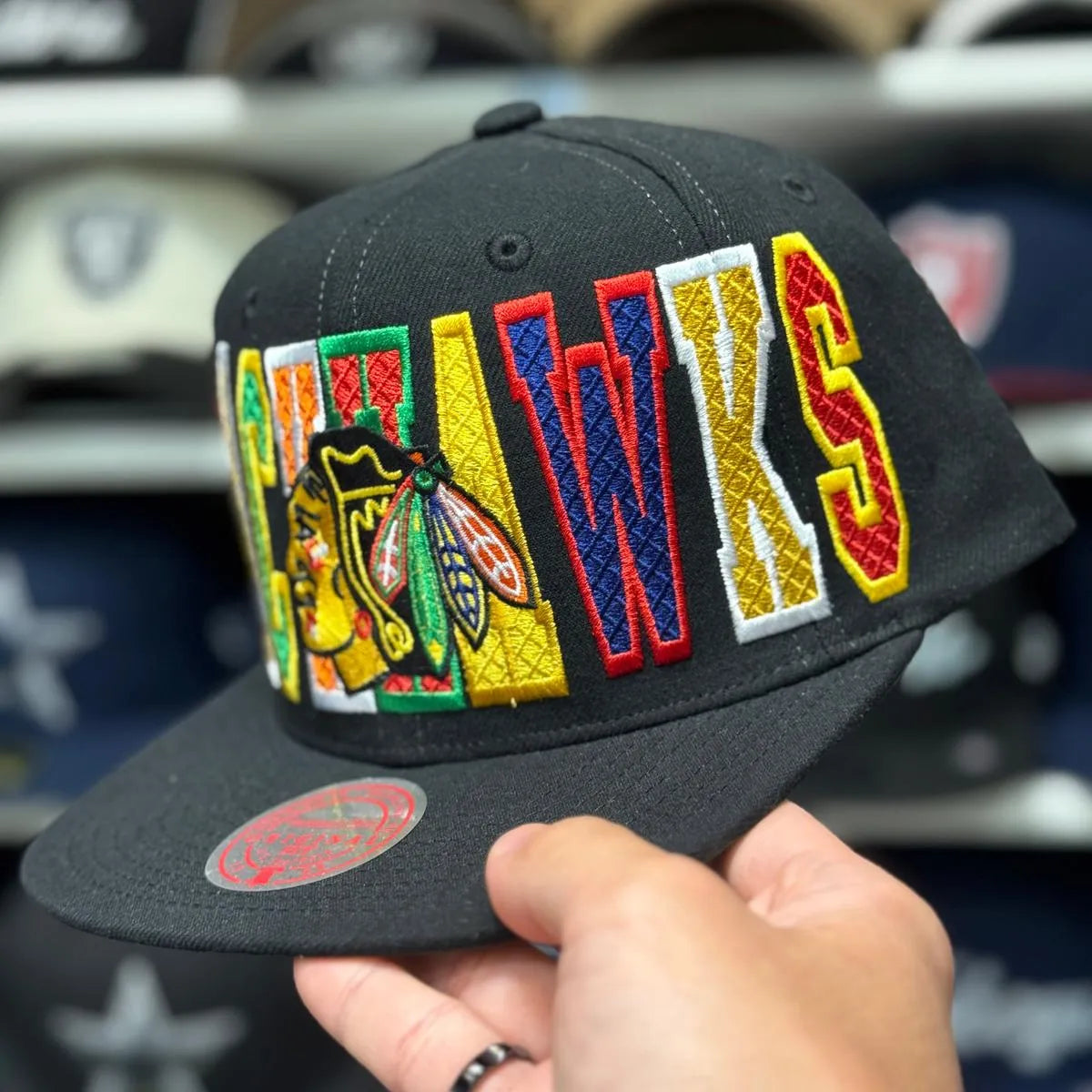 Chicago Blackhawks Multicolor Mitchell & Ness Snapback - Product Image