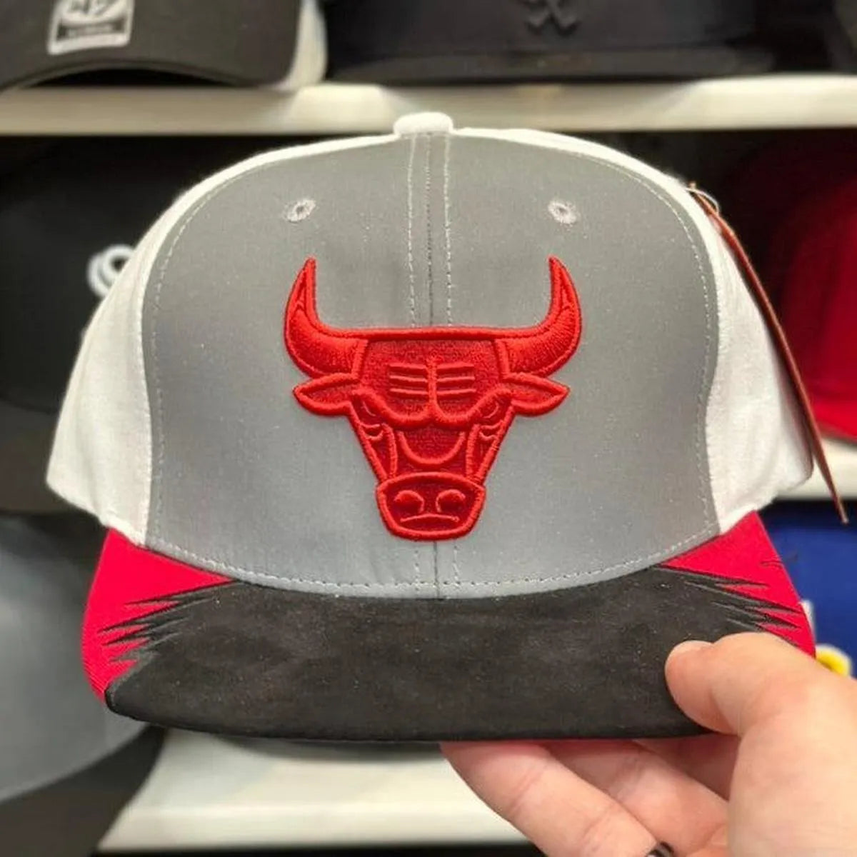Chicago Bulls 'Multi Texture' Multicolor Vintage Mitchell & Ness Snapback - Product Image