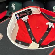 Chicago Bulls Vintage Adidas Snapback | Red - Product Image