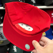 Chicago Bulls Vintage Adidas Snapback | Red - Product Image