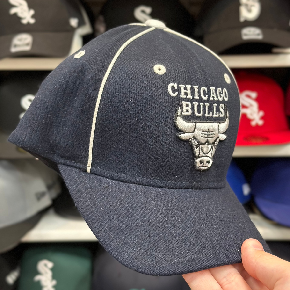Chicago Bulls Vintage ANNCO Ball Cap | Black - Product Image