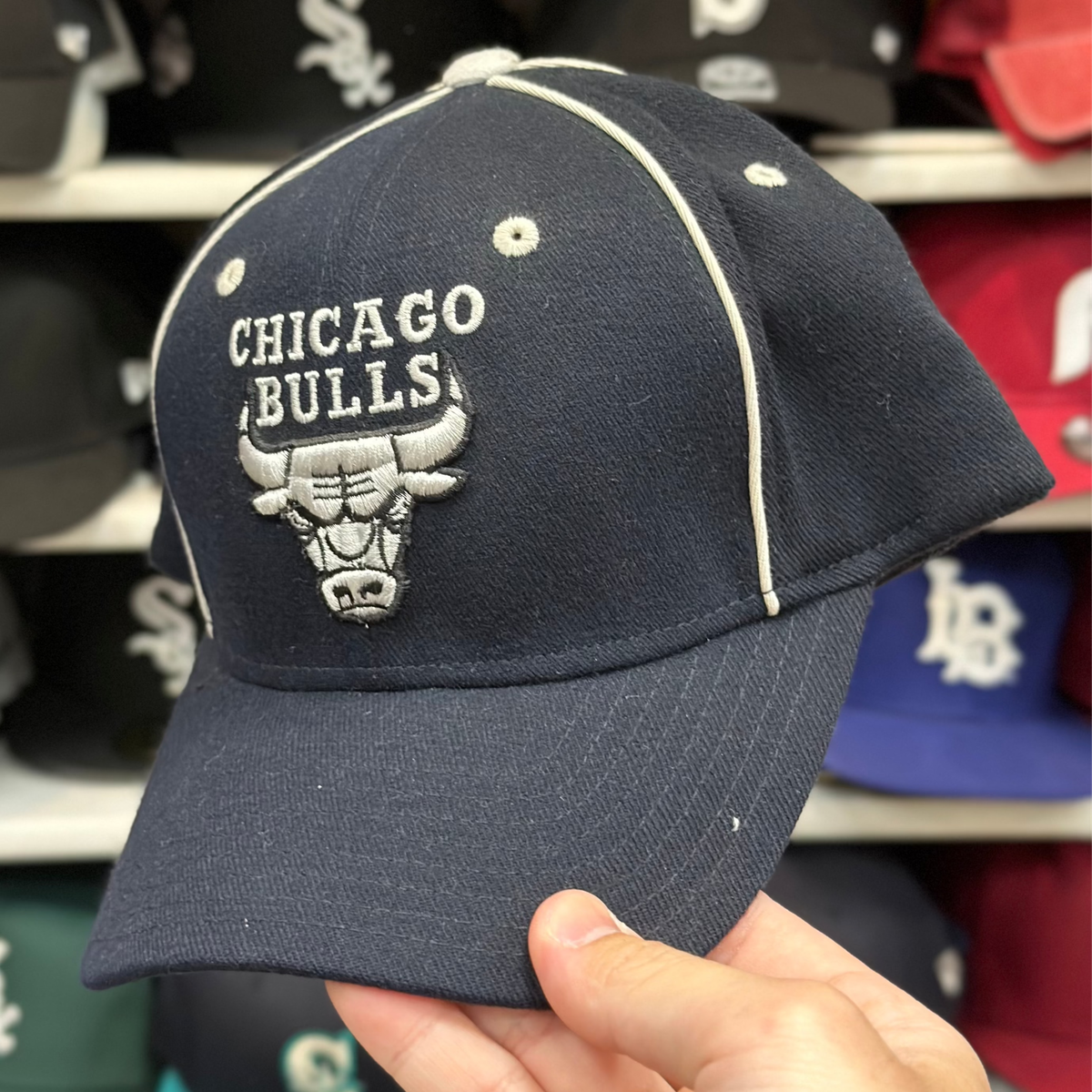 Chicago Bulls Vintage ANNCO Ball Cap | Black - Product Image