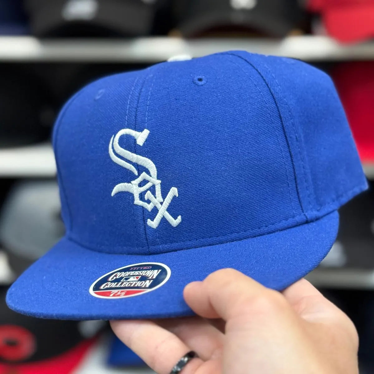 Chicago White Sox Royal Blue Cooperstown Collection Fitted Hat - Product Image