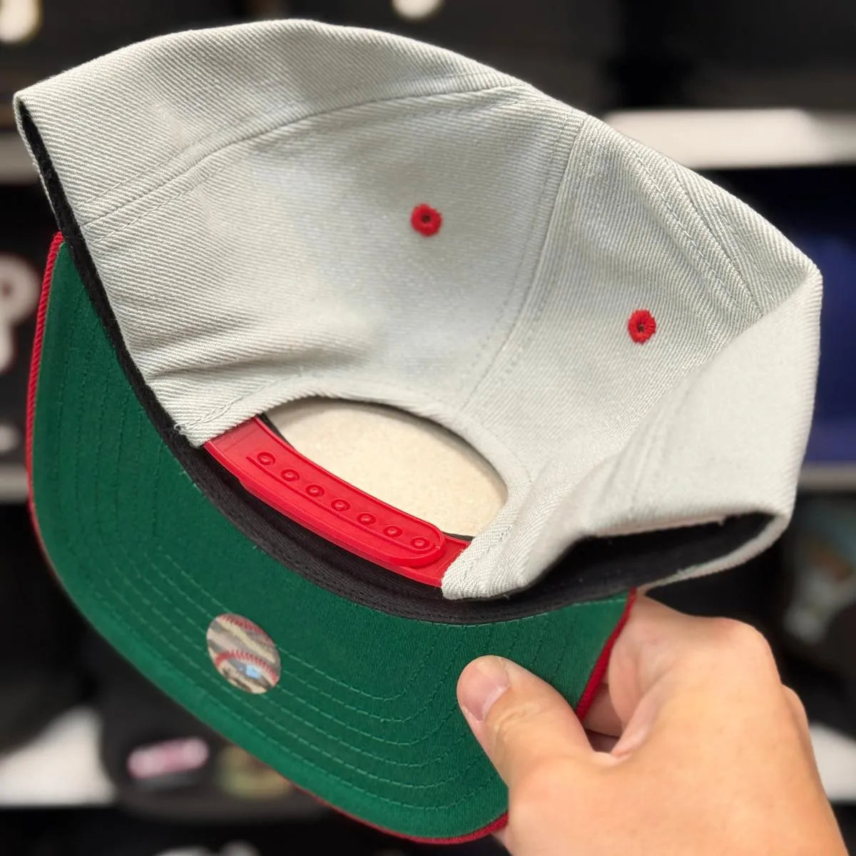 Cincinnati Reds Grey/Red American Needle Snapback - Product Image