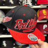 Detroit Red Wings Zephyr Snapback Hat Black/Red