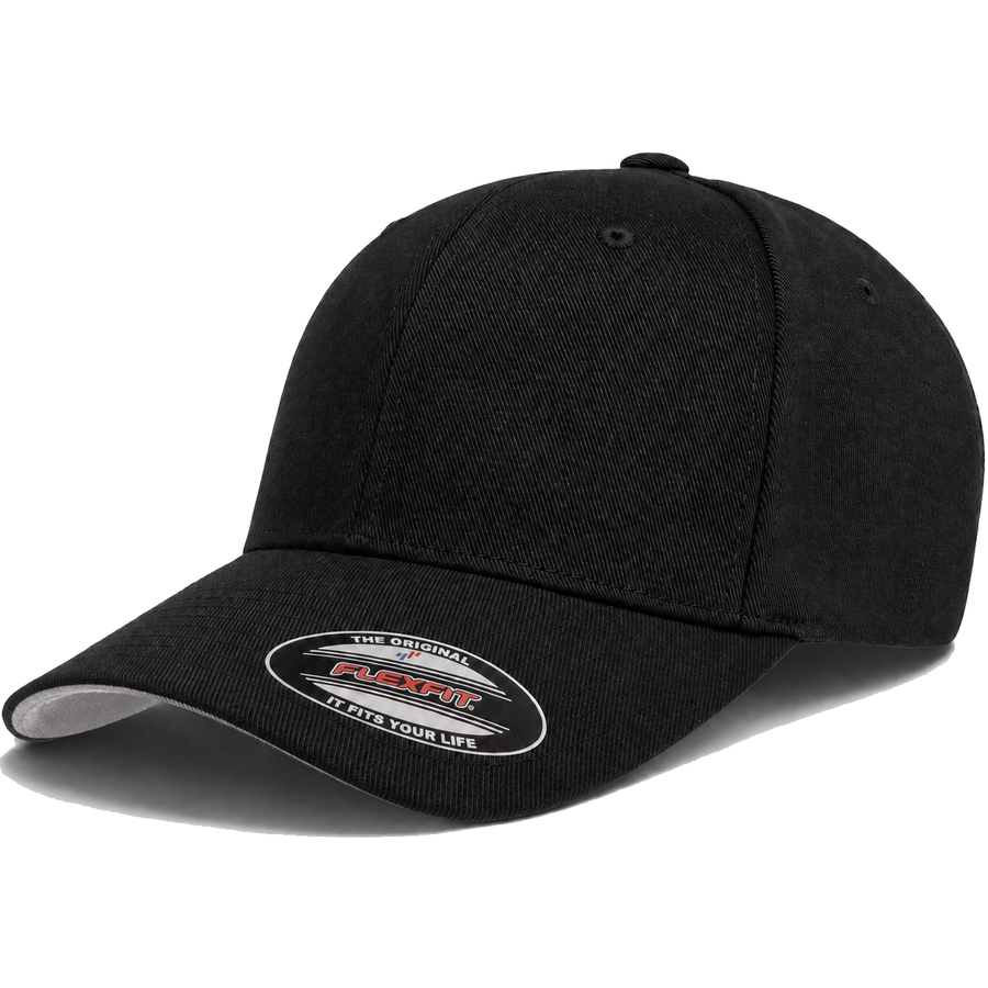 Flexfit Premium Stretch Fit Baseball Cap - Black - Product Image