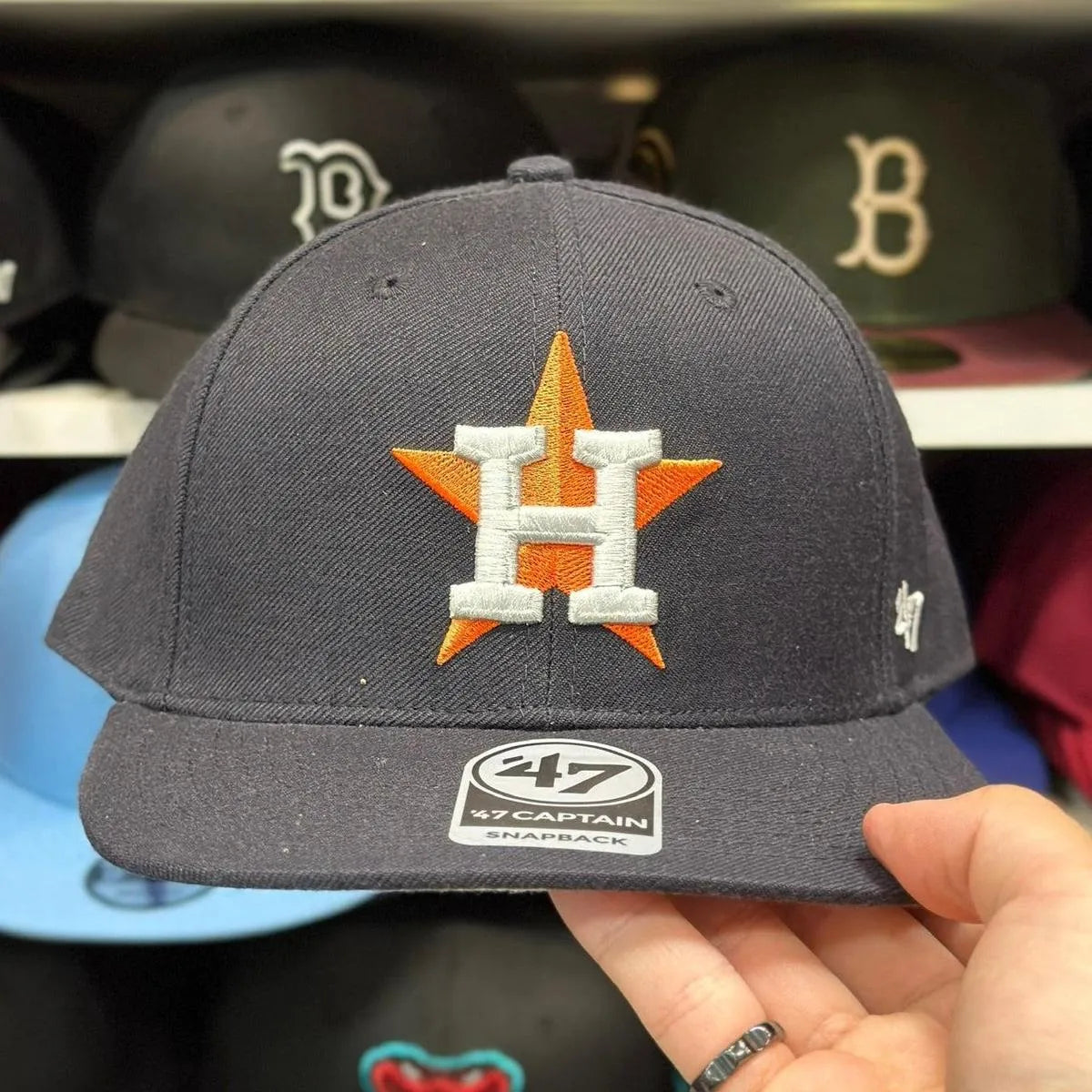 Houston Astros Navy '47 Brand Snapback - Product Image