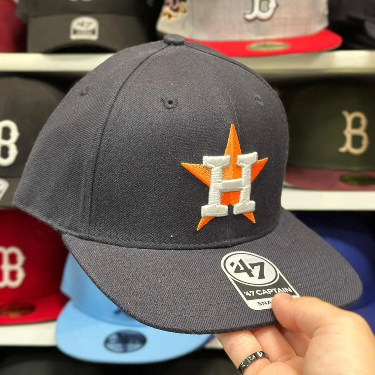 Houston Astros Navy '47 Brand Snapback - Product Image