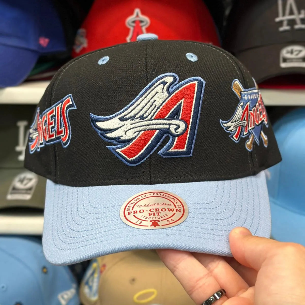 Light Blue Mitchell & Ness Snapback - Product Image
