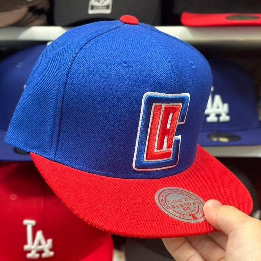 Los Angeles Clippers Blue/Red Mitchell & Ness Snapback - Product Image