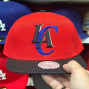 Los Angeles Clippers Red/Black Mitchell & Ness Snapback - Product Image