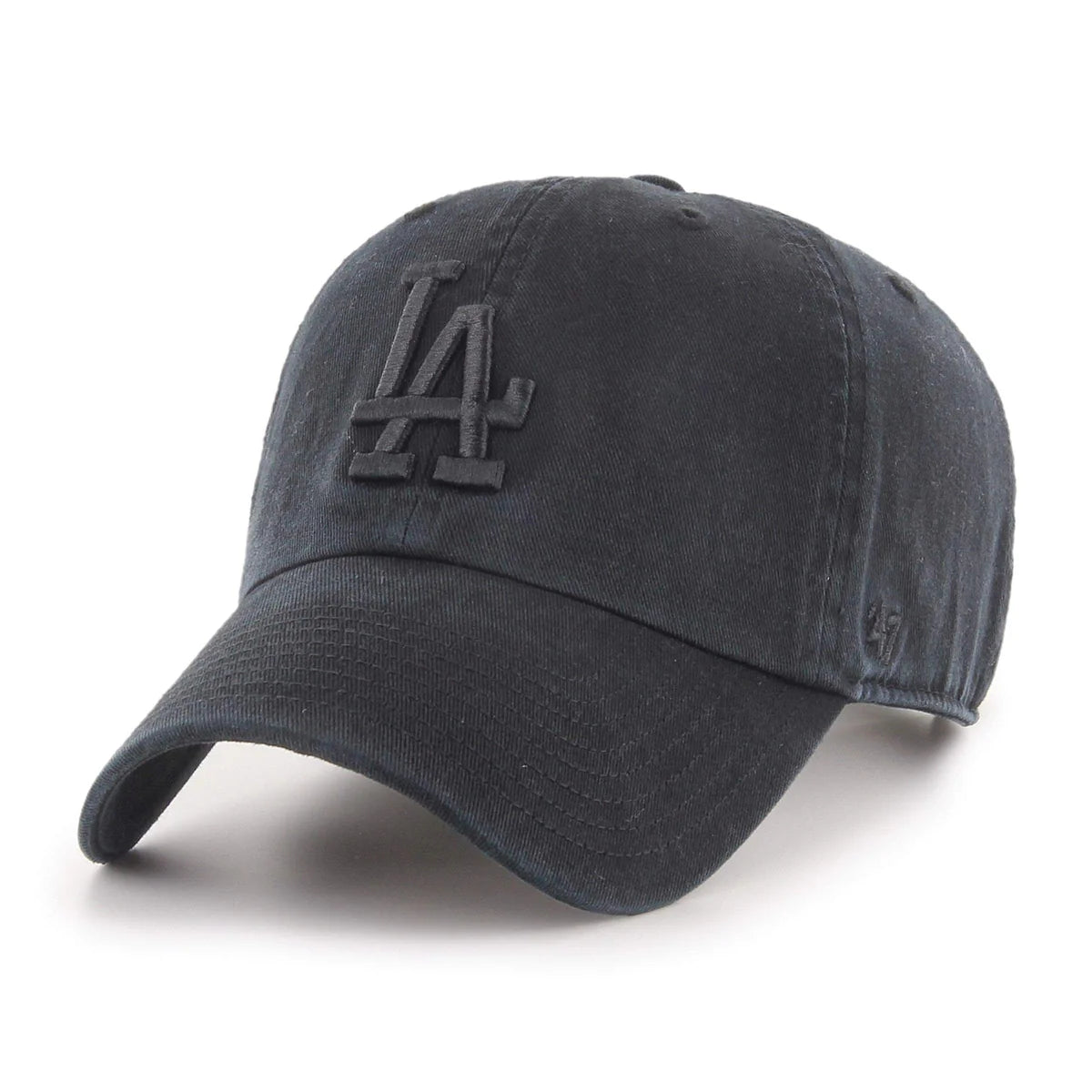 Los Angeles Dodgers '47 Brand Clean Up - All Black - Product Image