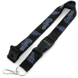 Los Angeles Dodgers Black Keychain Lanyard