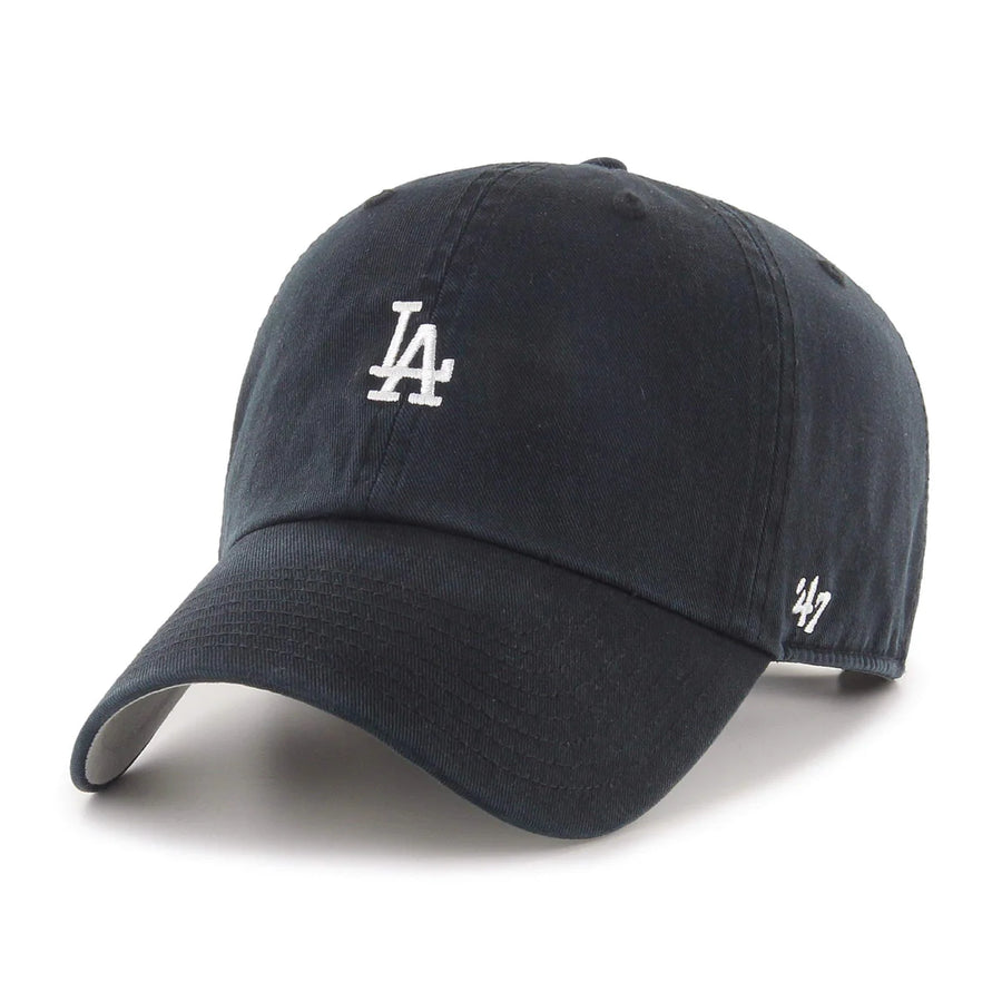 Los Angeles Dodgers Mini Logo '47 Brand Clean Up - Black - Product Image