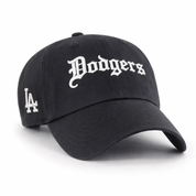 Los Angeles Dodgers 'Old English Script' '47 Brand Clean Up - Black - Product Image