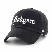 Los Angeles Dodgers 'Old English Script' '47 Brand Clean Up - Black - Product Image