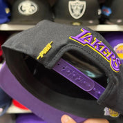 Los Angeles Lakers '2020 NBA Finals Championship' Black/Purple Snapback - Product Image