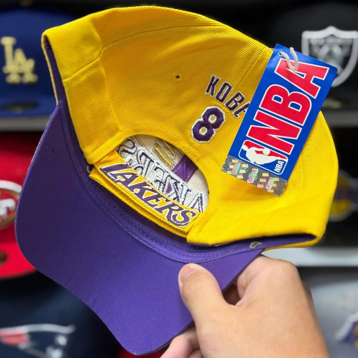 Los Angeles Lakers 'Kobe 8 Tribute' NBA Ball Cap | Yellow - Product Image