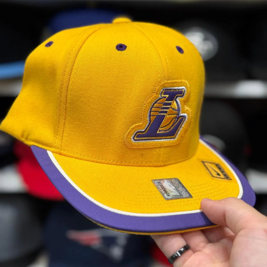 Los Angeles Lakers Nike Fitted Hat | Yellow/Purple - Product Image