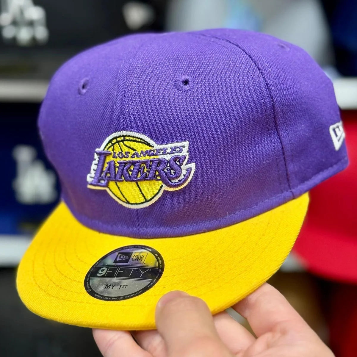 My 1st Kids New Era Los Angeles Lakers Purple/Yellow 9FIFTY Adjustable Hat - Product Image