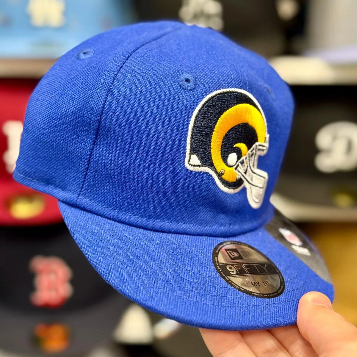 My 1st Kids New Era Los Angeles Rams Blue 9FIFTY Adjustable Hat - Product Image