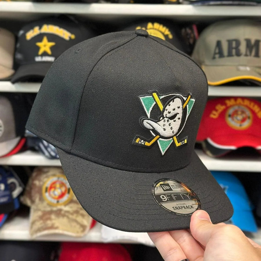 New Era Anaheim Ducks A-Frame Black 9FIFTY Snapback - Product Image