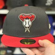 New Era Arizona Diamondbacks Black/Red 59FIFTY Fitted Hat - Product Image