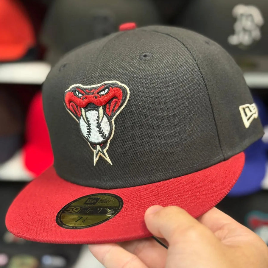 New Era Arizona Diamondbacks Black/Red 59FIFTY Fitted Hat - Product Image