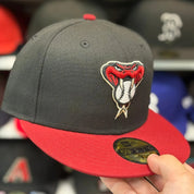 New Era Arizona Diamondbacks Black/Red 59FIFTY Fitted Hat - Product Image