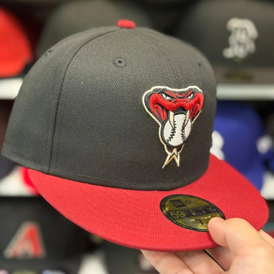 New Era Arizona Diamondbacks Black/Red 59FIFTY Fitted Hat - Product Image