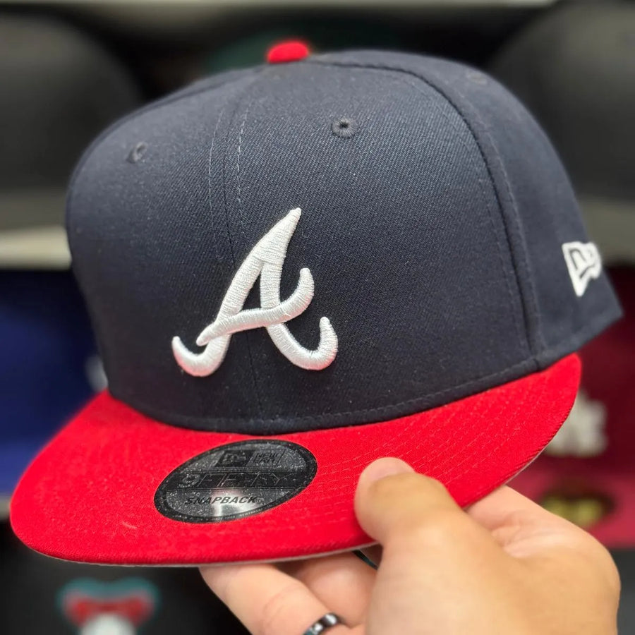 New Era Atlanta Braves Navy/Red 9FIFTY Snapback - Product Image