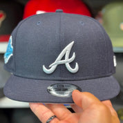 New Era Atlanta Braves 'World Series' Navy/Blue Paisley 9FIFTY Snapback - Product Image