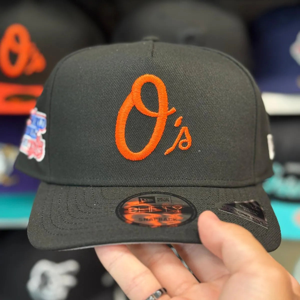 New Era Baltimore Orioles '1983 World Series' A-Frame Black/Orange 9FIFTY Snapback - Product Image