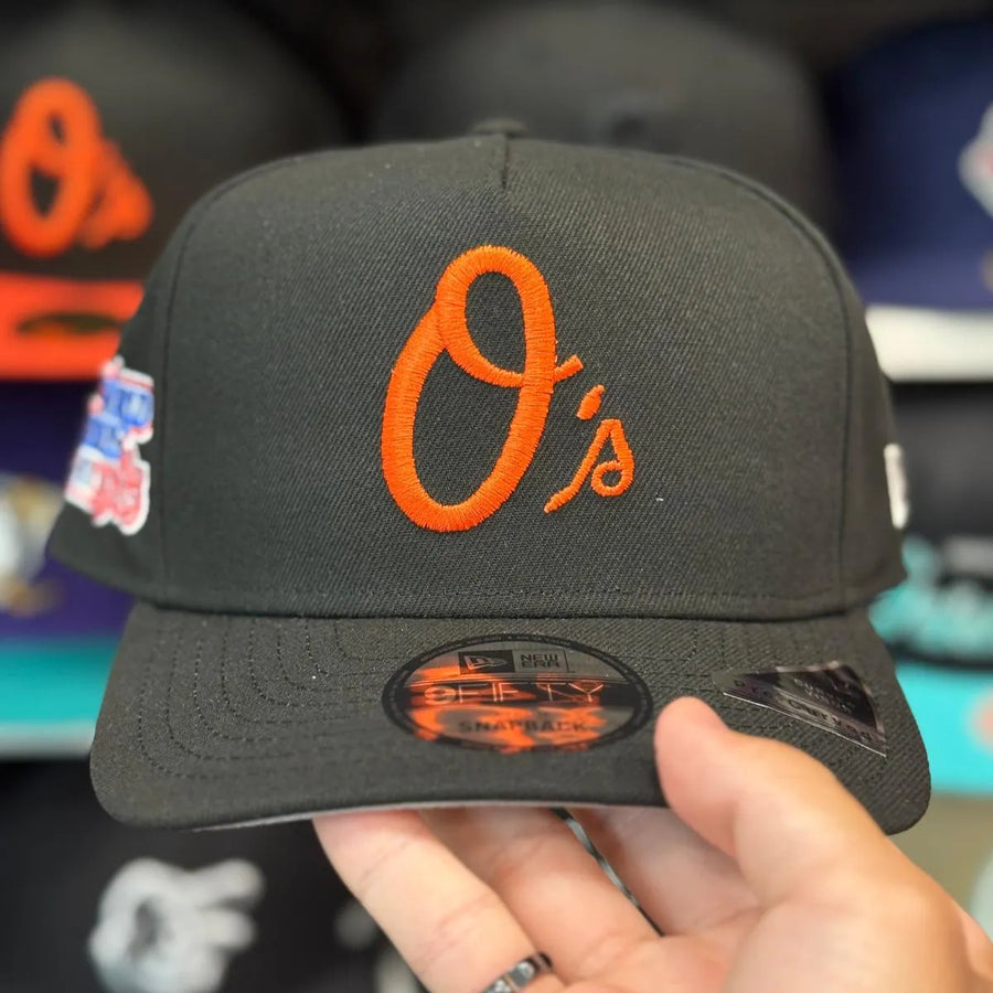 New Era Baltimore Orioles '1983 World Series' A-Frame Black/Orange 9FIFTY Snapback - Product Image