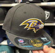 New Era Baltimore Ravens Black 59FIFTY Fitted Hat - Product Image
