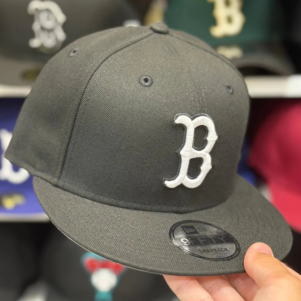 New Era Boston Red Sox Black 9FIFTY Snapback - Product Image