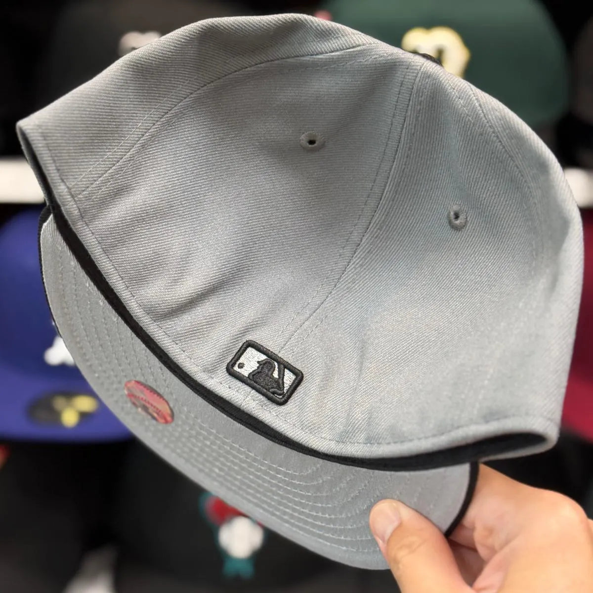 New Era Boston Red Sox Grey/Black 59FIFTY Fitted Hat - Product Image