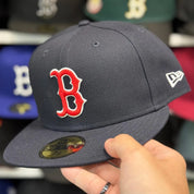 New Era Boston Red Sox Navy 59FIFTY Fitted Hat - Product Image