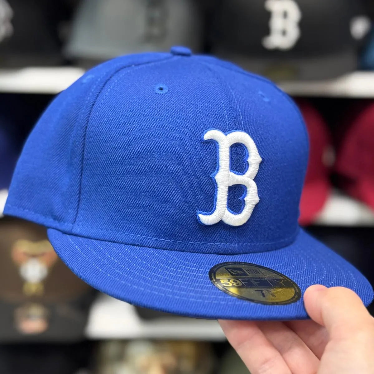 New Era Boston Red Sox Royal Blue 59FIFTY Fitted Hat - Product Image