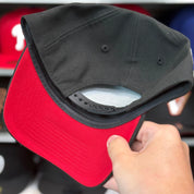 New Era Brooklyn Dodgers '1942 All Star Game' A-Frame All Black 9FORTY Snapback - Scarlet - Product Image