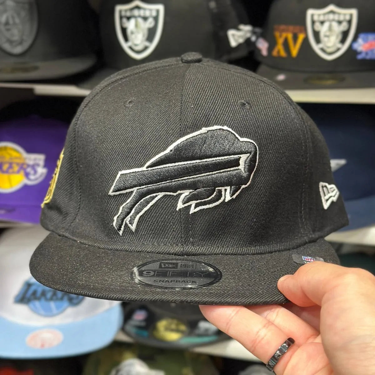 New Era Buffalo Bills Black 9FIFTY Snapback - Product Image