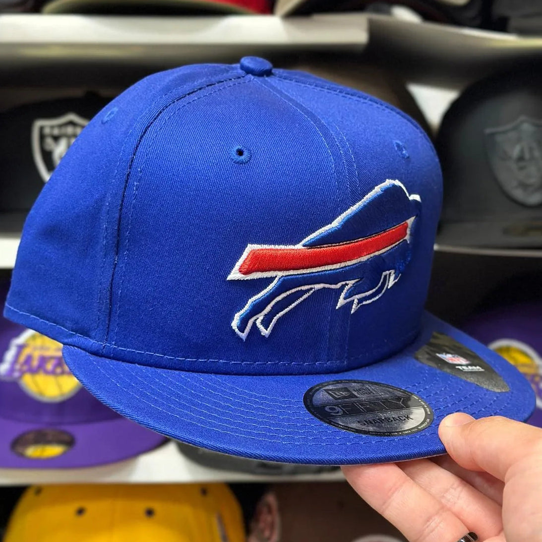 New Era Buffalo Bills Blue 9FIFTY Adjustable Snapback Hat - Product Image