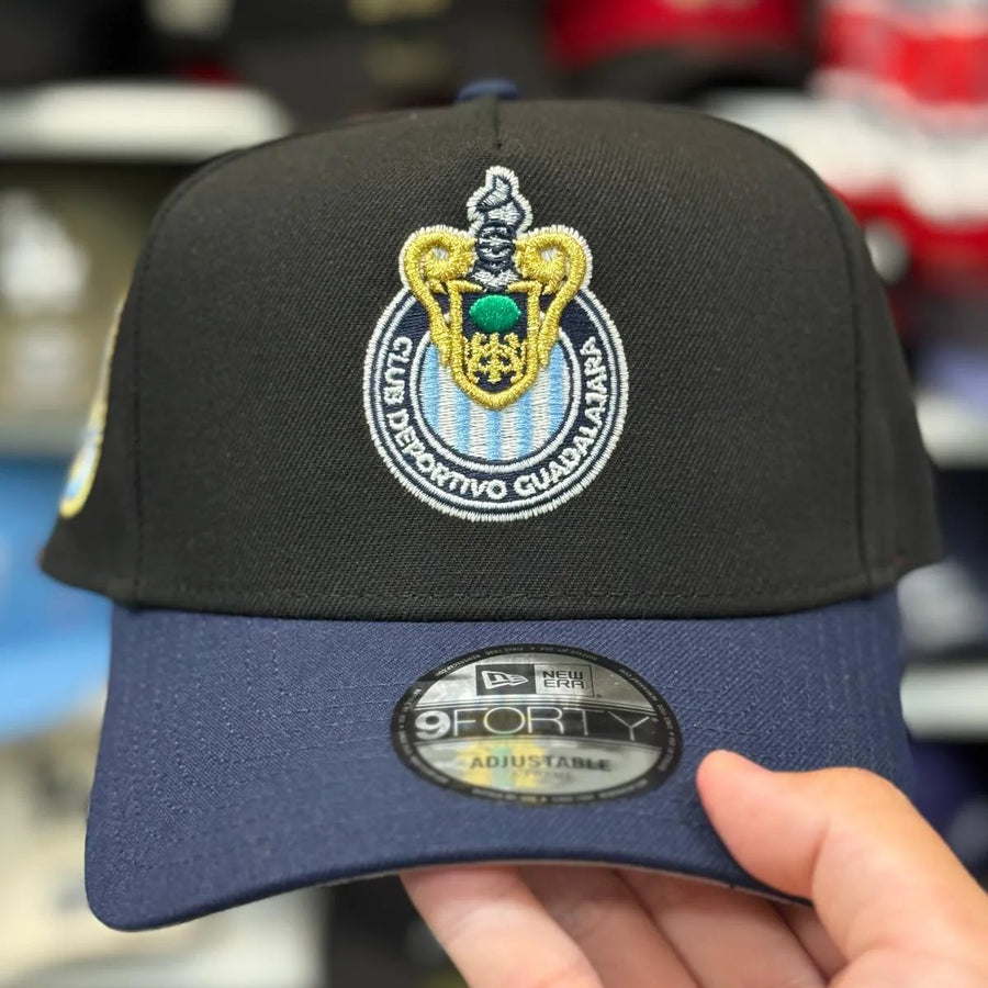 New Era C.D. Guadalajara A-Frame Black/Navy 9FORTY Snapback - Product Image